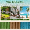 image:imageGiantex 12 FT Wooden Garden Pathway 215 W Roll Out Hardwood Walkway with NonSlip Surface Tools Free Assembly Outdoor Rustic Decorative Boardwalk Flooring Pavers for Backyard Carbonized BrownCarbonized Brown