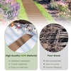 image:imageGiantex 12 FT Wooden Garden Pathway 215 W Roll Out Hardwood Walkway with NonSlip Surface Tools Free Assembly Outdoor Rustic Decorative Boardwalk Flooring Pavers for Backyard Carbonized BrownNatural Oak