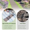 image:imageGiantex 12 FT Wooden Garden Pathway 215 W Roll Out Hardwood Walkway with NonSlip Surface Tools Free Assembly Outdoor Rustic Decorative Boardwalk Flooring Pavers for Backyard Carbonized BrownAsh Gray