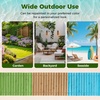 image:imageGiantex 12 FT Wooden Garden Pathway 215 W Roll Out Hardwood Walkway with NonSlip Surface Tools Free Assembly Outdoor Rustic Decorative Boardwalk Flooring Pavers for Backyard Carbonized BrownGolden Teak