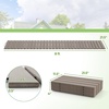 image:imageGiantex 12 FT Wooden Garden Pathway 215 W Roll Out Hardwood Walkway with NonSlip Surface Tools Free Assembly Outdoor Rustic Decorative Boardwalk Flooring Pavers for Backyard Carbonized BrownAsh Gray