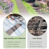 image:imageGiantex 12 FT Wooden Garden Pathway 215 W Roll Out Hardwood Walkway with NonSlip Surface Tools Free Assembly Outdoor Rustic Decorative Boardwalk Flooring Pavers for Backyard Carbonized BrownAsh Gray