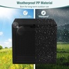image:imageGiantex 25 Gallon Outdoor Storage Box PP Deck Container with Rattan Patterns amp Lockable Lid AllWeather Patio Plastic Storage Bin for Package Delivery Garden Tools Patio Cushions BlackBlack