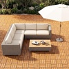 image:imageGiantex 54 PCS Acacia Wood Deck Tiles 12 x 12 Interlocking Patio Flooring Tiles with Drainage Base 54 sqft Waterproof Outdoor Floor Tiles for Balcony Patio Porch Garden Golden Teak  CheckerGolden Teak  Checker