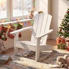 image:imageGiantex Kids Adirondack Chair AllWeather HIPS Childrens Outdoor Chair with Tilted High Backrest Toddler Beach Chair for Garden Patio Backyard Kids Lawn Chairs for Age 37 2GrayWhiteflat Top Back