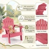 image:imageGiantex Kids Adirondack Chair AllWeather HIPS Childrens Outdoor Chair with Tilted High Backrest Toddler Beach Chair for Garden Patio Backyard Kids Lawn Chairs for Age 37 2GrayPinkcurved Top Back