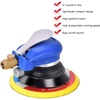 image:imageGiantex Pneumatic Sander Air Palm Random Orbital Sander Dual Action Pneumatic Polisher Suitable for Parts Such as Car Body Furniture etc Speed Adjustable Grinding Sanding with Pad 6 inch