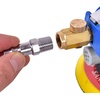 image:imageGiantex Pneumatic Sander Air Palm Random Orbital Sander Dual Action Pneumatic Polisher Suitable for Parts Such as Car Body Furniture etc Speed Adjustable Grinding Sanding with Pad 6 inch