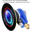 image:imageGiantex Pneumatic Sander Air Palm Random Orbital Sander Dual Action Pneumatic Polisher Suitable for Parts Such as Car Body Furniture etc Speed Adjustable Grinding Sanding with Pad 6 inch