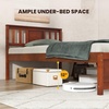 image:imageGiantex Wood Queen Size Bed Frame with Headboard Farmhouse Solid Platform Bed wWooden Slat Support Mattress Foundation UnderBed Storage No Box Spring Needed WalnutWalnut