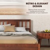 image:imageGiantex Wood Queen Size Bed Frame with Headboard Farmhouse Solid Platform Bed wWooden Slat Support Mattress Foundation UnderBed Storage No Box Spring Needed WalnutWalnut
