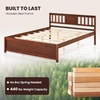 image:imageGiantex Wood Queen Size Bed Frame with Headboard Farmhouse Solid Platform Bed wWooden Slat Support Mattress Foundation UnderBed Storage No Box Spring Needed WalnutWalnut