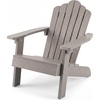 image:imageGiantex Kids Adirondack Chair AllWeather HIPS Childrens Outdoor Chair with Tilted High Backrest Toddler Beach Chair for Garden Patio Backyard Kids Lawn Chairs for Age 37 2GrayGraycurved Top Back
