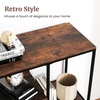 image:imageGiantex 40 Narrow Console Table Modern Sofa Table with Open Storage Shelves and Removable Drawer Skinny Behind Couch Tables Long Entrway Tables for Living Room Foyer Hallway Rustic BrownBlackRustic Brown  Black