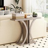 image:imageGiantex 40 Narrow Console Table TShaped Entryway Table with Open Storage Shelve Industrial Sofa Table Behind Couch Modern Foyer Table Accent Table for Living Room EntranceHallwayRustic BrownGrey