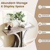 image:imageGiantex 40 Narrow Console Table TShaped Entryway Table with Open Storage Shelve Industrial Sofa Table Behind Couch Modern Foyer Table Accent Table for Living Room EntranceHallwayRustic BrownGrey