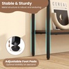 image:imageGiantex 44 Gold Console Table with Shelf Narrow Long Entryway Table with Dual AntiTipping Kits amp Metal Frame 2Tier Sofa Table Behind Couch Hallway Table for Living Room Entrance FoyerRustic Brown  Black