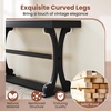 image:imageGiantex 52 Narrow Console Table Vintage Accent Entryway Table with Open Storage Shelf Long Wooden Behind Couch Sofa Table with Antitip Kit for Small Spaces Living Room Hallway BlackBlack