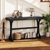 image:imageGiantex 52 Narrow Console Table Vintage Accent Entryway Table with Open Storage Shelf Long Wooden Behind Couch Sofa Table with Antitip Kit for Small Spaces Living Room Hallway BlackBlack
