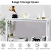 image:imageGiantex Console Table 2Tier with Storage ShelfXDesign Bookshelf Narrow Accent Table for Entryway Hallway Living Room Sofa Side Table White