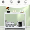 image:imageGiantex Console Table 2Tier with Storage ShelfXDesign Bookshelf Narrow Accent Table for Entryway Hallway Living Room Sofa Side Table White