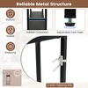 image:imageGiantex Console Table with Charging Station amp LED Lights 40 Entryway Table with Storage Shelves 3Tier Display Shelf for Small Space Sofa Table for Living Room BlackBlack