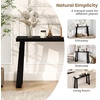 image:imageGiantex Narrow Long Console Table 43 Modern Entryway Table Behind the Couch Rubberwood Accent Sofa Tables for Living Room Foyer Hallway Bedroom Entrance BlackBlack