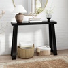 image:imageGiantex Narrow Long Console Table 43 Modern Entryway Table Behind the Couch Rubberwood Accent Sofa Tables for Living Room Foyer Hallway Bedroom Entrance BlackBlack
