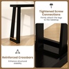 image:imageGiantex Narrow Long Console Table 43 Modern Entryway Table Behind the Couch Rubberwood Accent Sofa Tables for Living Room Foyer Hallway Bedroom Entrance BlackBlack