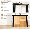 image:imageGiantex Narrow Long Console Table 43 Modern Entryway Table Behind the Couch Rubberwood Accent Sofa Tables for Living Room Foyer Hallway Bedroom Entrance BlackBlack