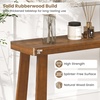 image:imageGiantex Narrow Long Console Table 43 Modern Entryway Table Behind the Couch Rubberwood Accent Sofa Tables for Living Room Foyer Hallway Bedroom Entrance BlackWalnut