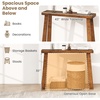 image:imageGiantex Narrow Long Console Table 43 Modern Entryway Table Behind the Couch Rubberwood Accent Sofa Tables for Living Room Foyer Hallway Bedroom Entrance BlackWalnut