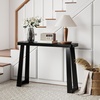 image:imageGiantex Narrow Long Console Table 43 Modern Entryway Table Behind the Couch Rubberwood Accent Sofa Tables for Living Room Foyer Hallway Bedroom Entrance BlackBlack