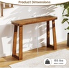 image:imageGiantex Narrow Long Console Table 43 Modern Entryway Table Behind the Couch Rubberwood Accent Sofa Tables for Living Room Foyer Hallway Bedroom Entrance BlackWalnut
