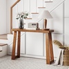 image:imageGiantex Narrow Long Console Table 43 Modern Entryway Table Behind the Couch Rubberwood Accent Sofa Tables for Living Room Foyer Hallway Bedroom Entrance BlackWalnut