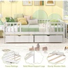 image:imageGiantex Full House Bed with Drawers Wooden Full Size Bed Frame with Cube Storage amp Fence Rails Montessori Beds for Kids Boys Girls Bedroom Living Room No Box Spring Needed NaturalWhite