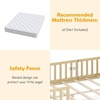 image:imageGiantex Full House Bed with Drawers Wooden Full Size Bed Frame with Cube Storage amp Fence Rails Montessori Beds for Kids Boys Girls Bedroom Living Room No Box Spring Needed NaturalNatural
