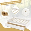 image:imageGiantex Full Size Bed Frame with 2 Storage Drawers Solid Wood Platform Bed with Slats Support Heavy Duty Daybed with Storage No Box Spring Needed Full Bed Frames for Teens Adults WhiteWhite