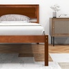 image:imageGiantex Full Size Wood Platform Bed Frame with Headboard Mid Century Solid Wood Mattress Foundation with Slat Support Double Bed Frame w16 UnderBed Storage No Box Spring Needed WhiteTwin