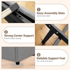image:imageGiantex Queen Size Lift Up Storage Bed Modern Corduroy Upholstered Platform wWingback Headboard Hydraulic Support Queen Bed Frame with Storage No Box Spring Needed BeigeGrey
