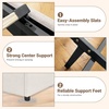 image:imageGiantex Queen Size Lift Up Storage Bed Modern Corduroy Upholstered Platform wWingback Headboard Hydraulic Support Queen Bed Frame with Storage No Box Spring Needed BeigeBeige