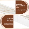 image:imageGiantex Twin Bed Frames for Kids with Storage Drawers Wood Platform Bed with Headboard Solid Mattress Foundation wWooden Slat Support amp Enclosed Base No Box Spring Needed White TwinWhite