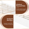 image:imageGiantex Twin Bed Frames for Kids with Storage Drawers Wood Platform Bed with Headboard Solid Mattress Foundation wWooden Slat Support amp Enclosed Base No Box Spring Needed White TwinWhite