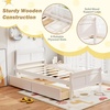 image:imageGiantex Twin Bed with 2 Storage Drawers Wood Platform Bed with Headboard amp Footboard Wooden Slats Support Mattress Foundation Twin Bed Frames for Kids Teens Adults No Box Spring Needed GreyWhite