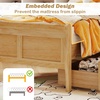 image:imageGiantex Twin Bed with 2 Storage Drawers Wood Platform Bed with Headboard amp Footboard Wooden Slats Support Mattress Foundation Twin Bed Frames for Kids Teens Adults No Box Spring Needed GreyNatural