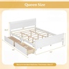 image:imageGiantex Twin Bed with 2 Storage Drawers Wood Platform Bed with Headboard amp Footboard Wooden Slats Support Mattress Foundation Twin Bed Frames for Kids Teens Adults No Box Spring Needed GreyWhite