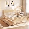 image:imageGiantex Twin Bed with 2 Storage Drawers Wood Platform Bed with Headboard amp Footboard Wooden Slats Support Mattress Foundation Twin Bed Frames for Kids Teens Adults No Box Spring Needed GreyNatural