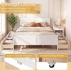 image:imageGiantex Twin Bed with 2 Storage Drawers Wood Platform Bed with Headboard amp Footboard Wooden Slats Support Mattress Foundation Twin Bed Frames for Kids Teens Adults No Box Spring Needed GreyWhite