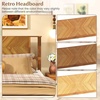 image:imageGiantex Wood Queen Size Bed Frame with Headboard Acacia Platform Bed w12 Slats Support UnderBed Space Wooden Mattress Foundation No Box Spring NeededQueen