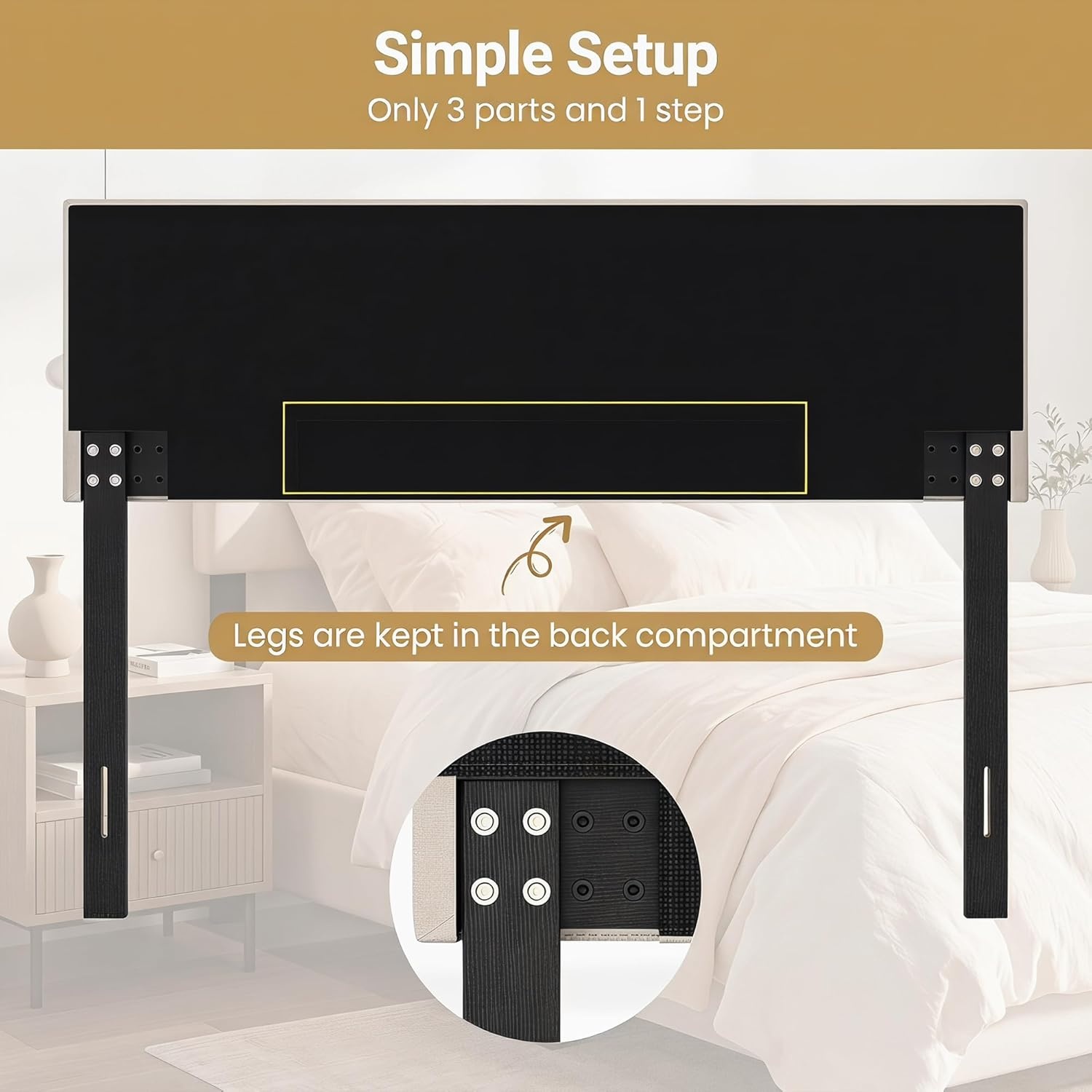 image:imageGiantex Headboard with Charging Station QueenFull Size Tufted Upholstered Head Board w2 AC Outlets USB amp TypeC Ports Rubber Wood Legs Width Adjustable Modern Bed Headboard Only GreyGray